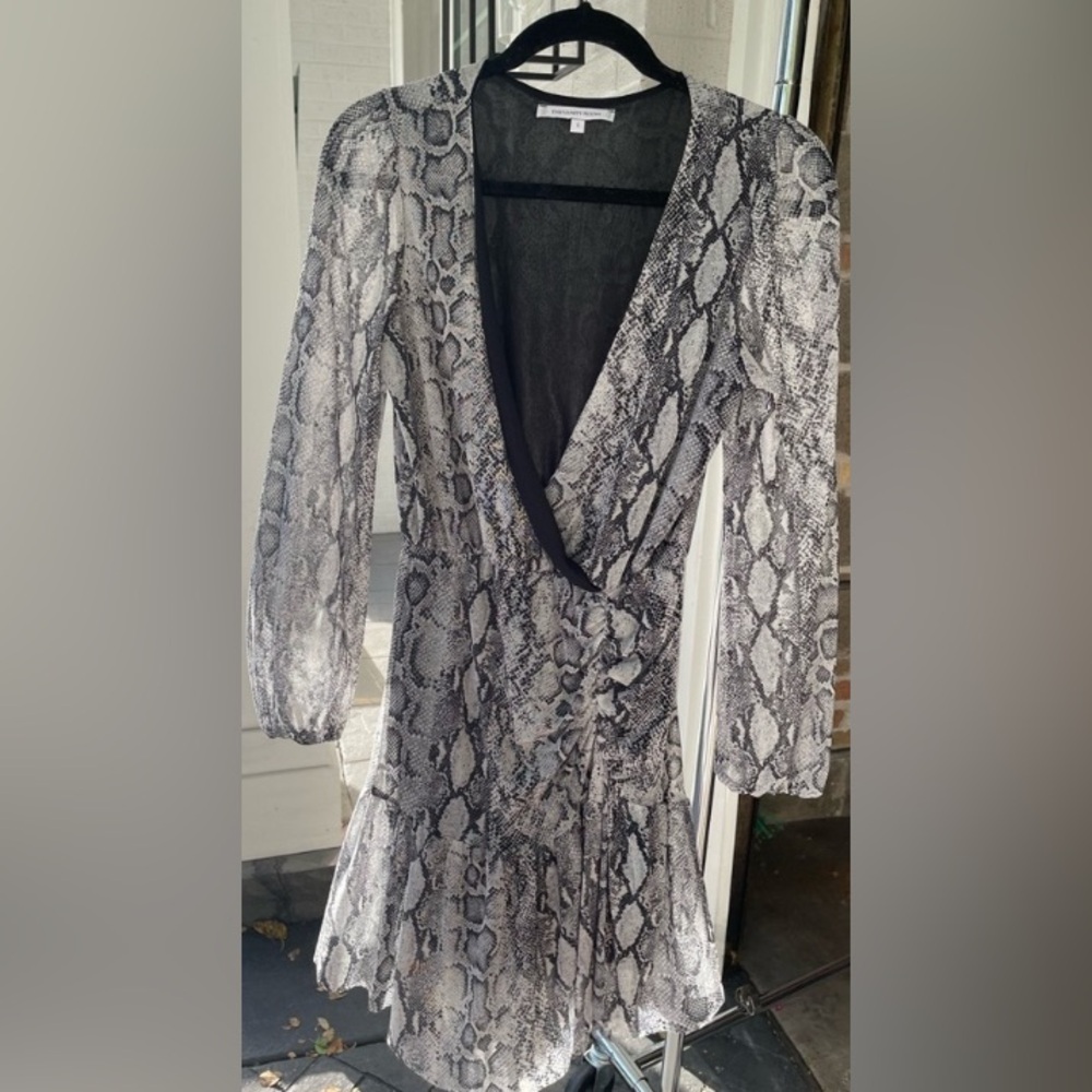 Dress with snakeskin print
